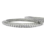 925 Sterling Silver Elegant Bangle with Beautiful Zerkons